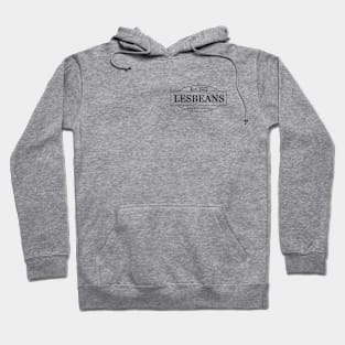 Lesbeans (black, small) Hoodie